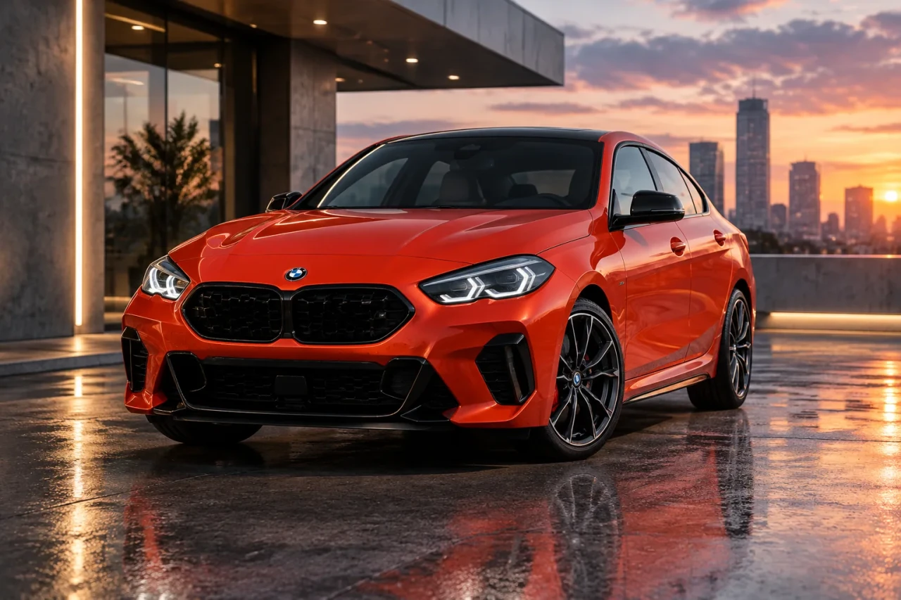 BMW M235 Gran Coupé показва Sakhir Orange и 300 к.с.