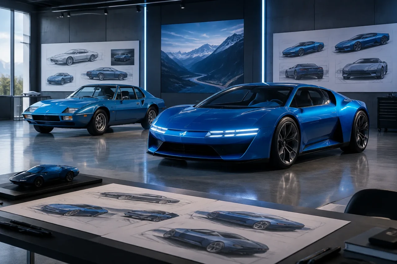 Alpine A310 Vision дебютира с ретро-футуристични пропорции