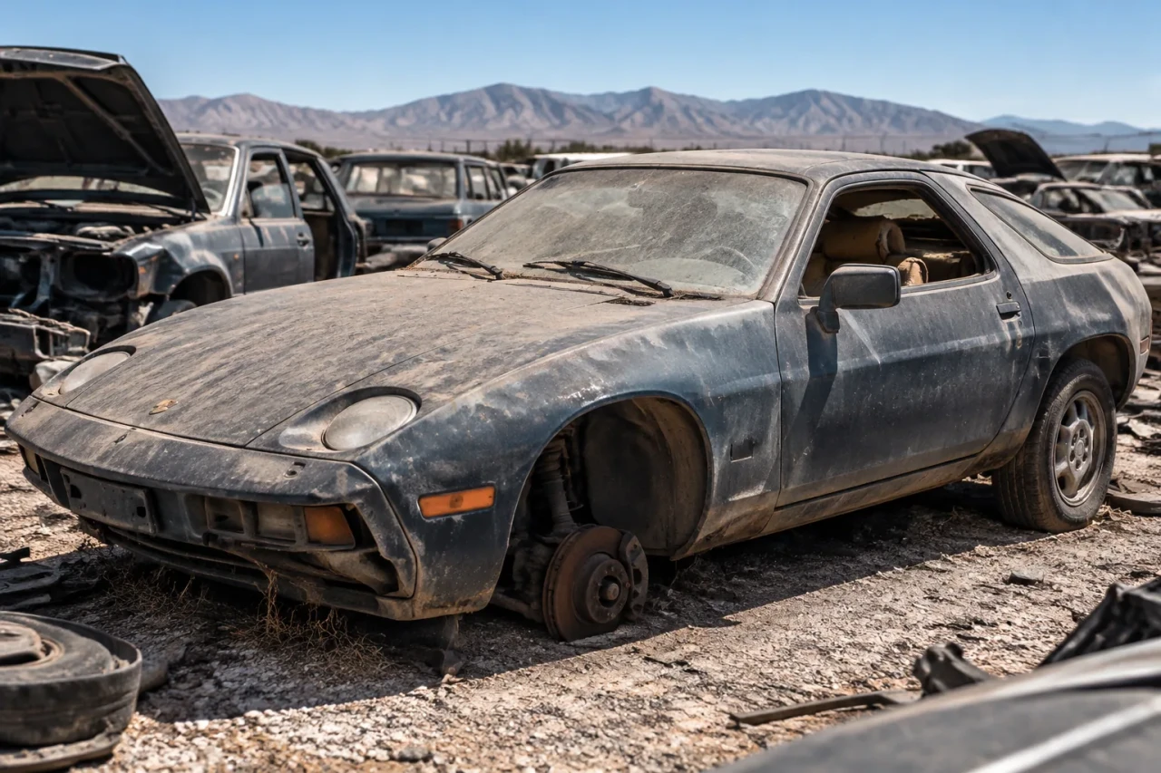 Porsche 928 от 1980 се появи в автоморга