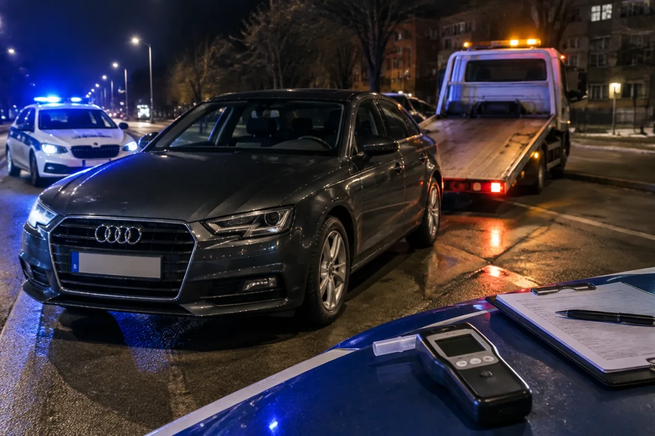 Монтана иззе Audi A4 след 2,34 промила алкохол