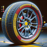 Как жълтата и червената точка върху гумата помагат за по-добро балансиране?