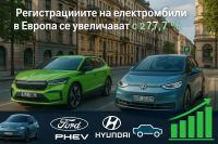 Регистрациите на електромобили в Европа се увеличават, като нов модел бележи първата си победа