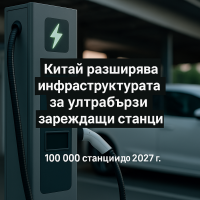 Китай увеличава мрежата си за зарядни станции с мощност от 1000 kW