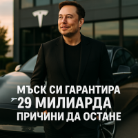 Tesla плаща 29 милиарда долара, за да задържи Илон Мъск