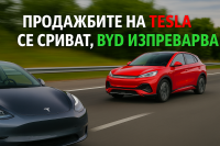 Продажбите на Tesla в Европа се сриват, докато BYD ускорява
