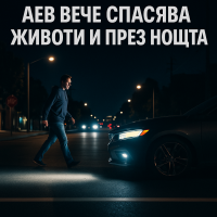 Автоматичното аварийно спиране вече предотвратява 60% от нощните удари с пешеходци