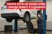 Грешка при заваряване доведе до изтегляне на над 54 000 Toyota Sienna Hybrid 2025