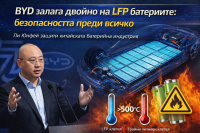 BYD залага двойно на LFP батериите: безопасността преди всичко