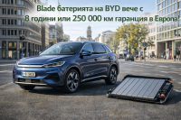 BYD предлага 8 години и 250 000 км гаранция за батериите в Европа