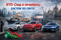 BYD отчита спад в печалбата заради конкуренцията и разрастването