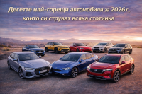 Десетте най-горещи автомобили за 2026 г., които си струват всяка стотинка