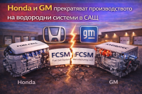 Honda и General Motors прекратяват съвместното производство на горивни клетки