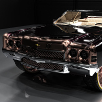 Pixel Artist превърна Chevrolet Impala Convertible от 1972 г. в дигитален 