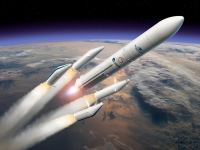 Четирибустерната Ariane 6 (Ariane 64) направи първия си старт