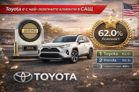 Toyota оглавява проучване на J.D. Power за лоялност в САЩ