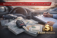 Автомобилният дълг в САЩ достига 1,589 трилиона долара