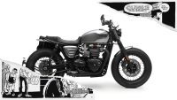 The Spirit – монохромният Triumph Bonneville T120 с комикс душа