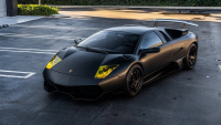 Мрачен и безкомпромисен: Lamborghini Murciélago SV избухва с нови сатенено черни джанти AL13
