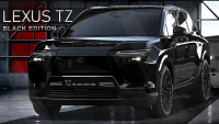 Lexus TZ Black Edition: Дигитални рендери разкриват агресивна визия за бъдещия електрически флагман
