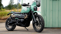 Triumph Scrambler 1200 X с американски характер: уникален дизайн, вдъхновен от горите на Орегон